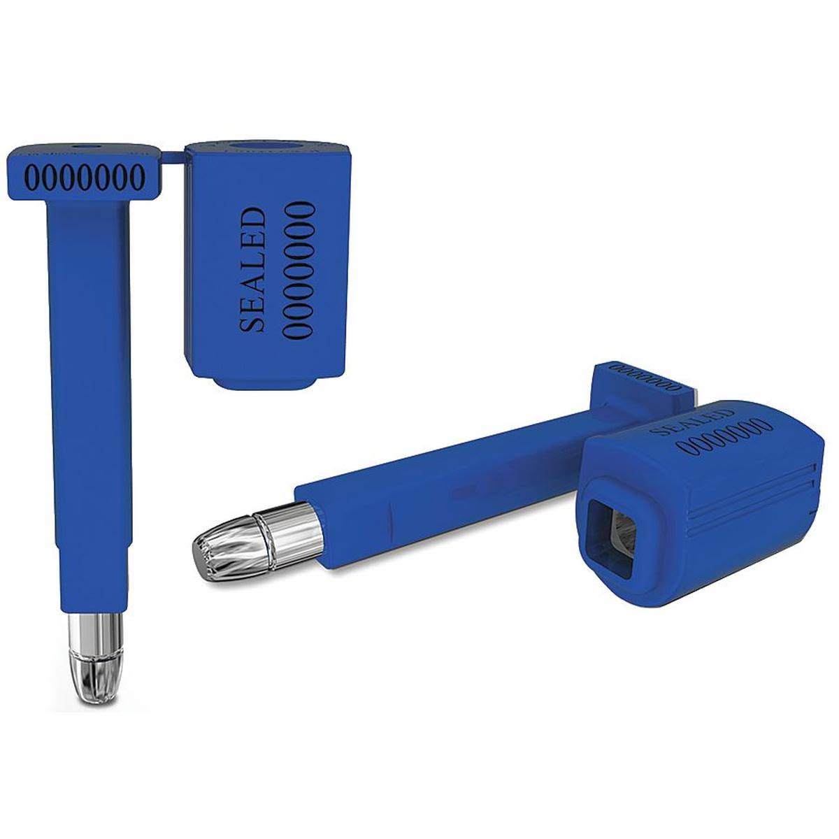 Blue 3 1/2 in Overall LG 21/64 in Cable Dia 50 Pk Security Seal U90690