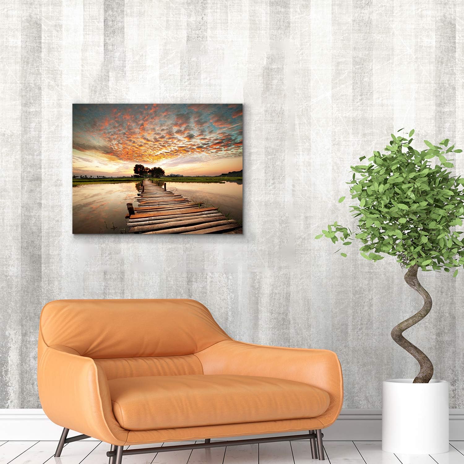 Landscape Art Print on Canvas, 18” x 24” x 1 Panel A927944