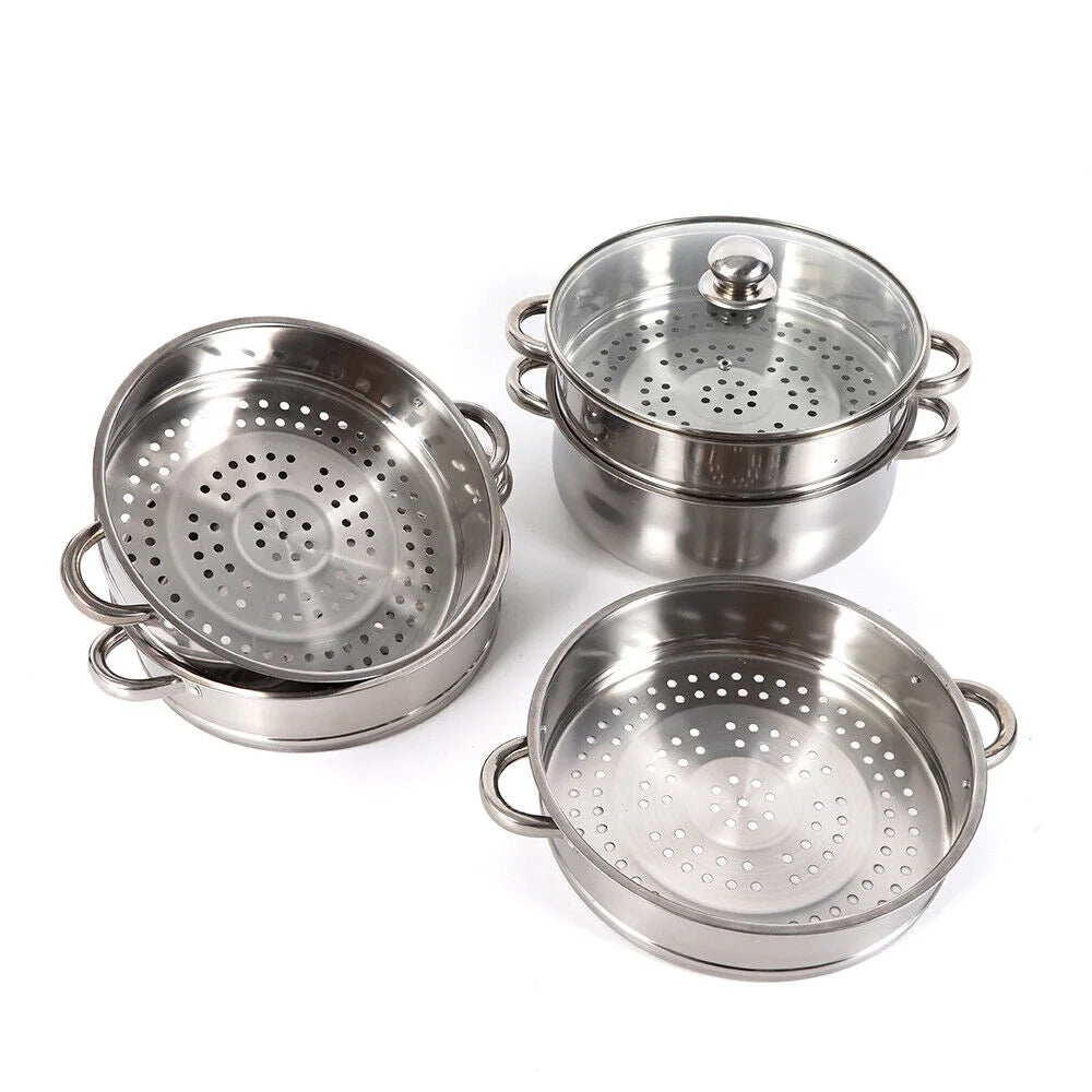 5-tier Stainless Steel Steamer with Lid V791