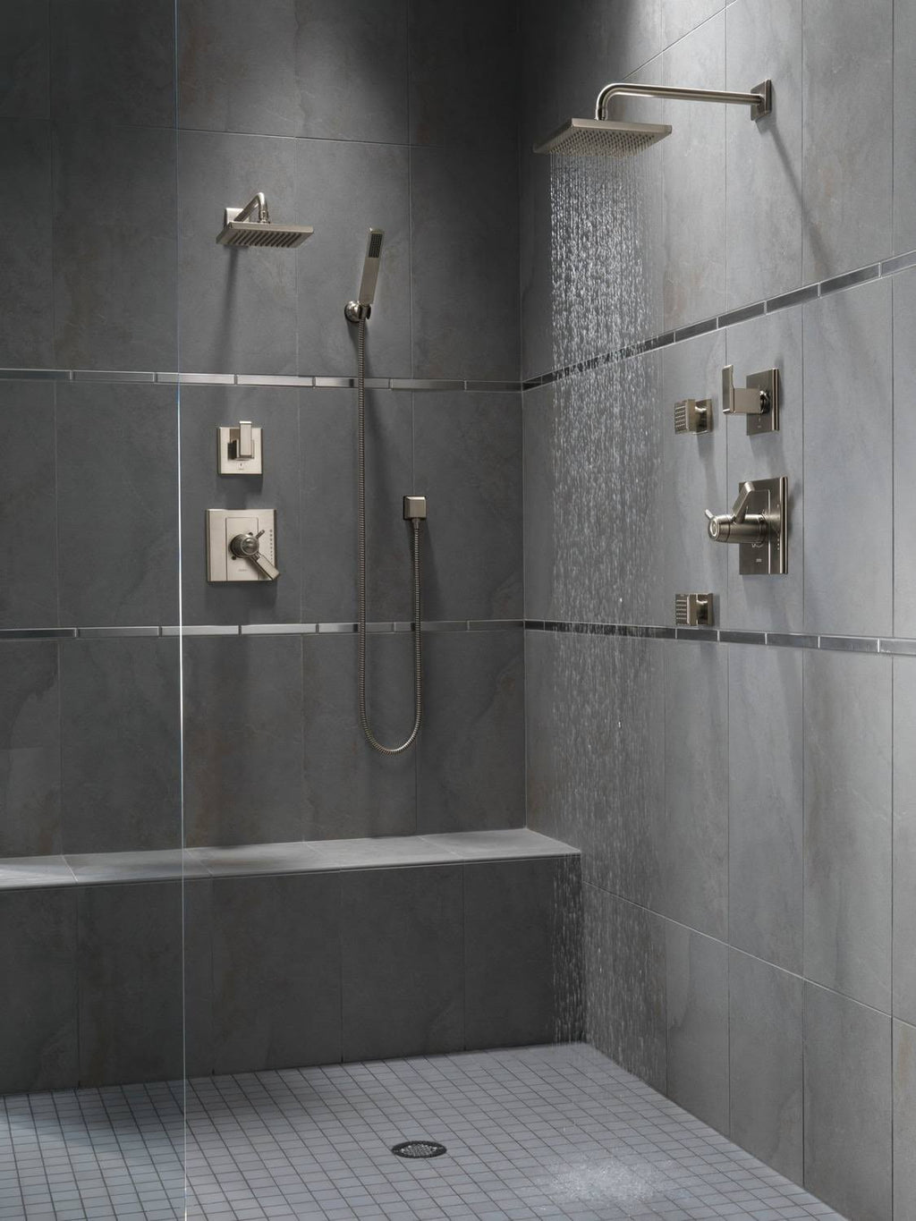 Stainless Raincan Shower Head F4014