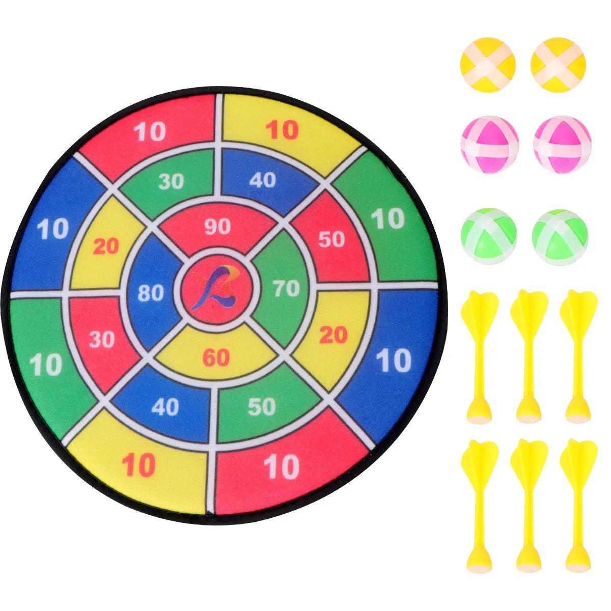 1 Set Sticky Ball Shooting Toy Party Game Supplies (30cm, 6pcs Sticky Ball and 6pcs Darts) A602993