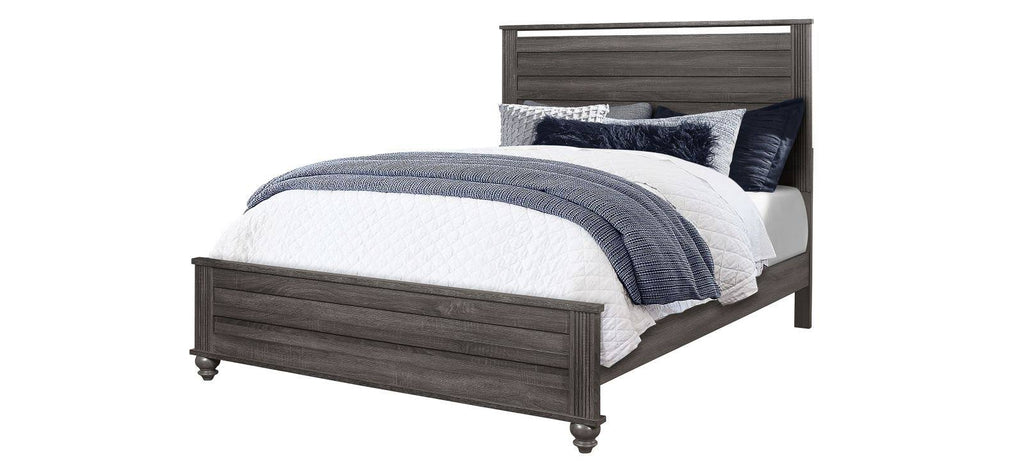 Gray Panel Bed T384184