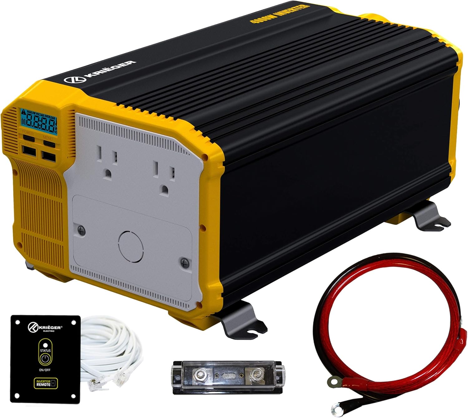 3000 Watts Power Inverter 12V to 110V Modified Sine Wave Dual AC Outlets H67642