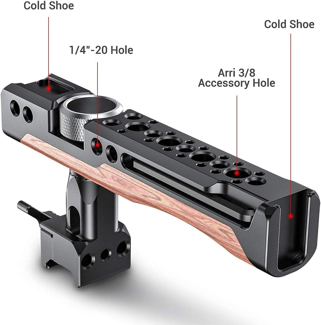 Cage for BMPCC 6K Pro with Quick Release Safety Rail and NATO Top Handle X30457