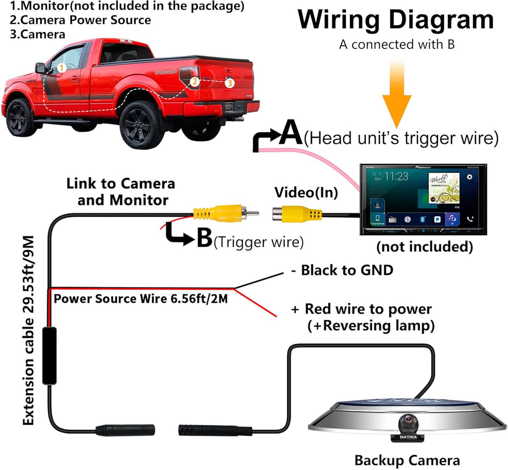 Backup Camera with Starlight Night Vision Waterproof HD Q204522