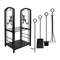 Fireplace Wood Holder & Tool Set K48534
