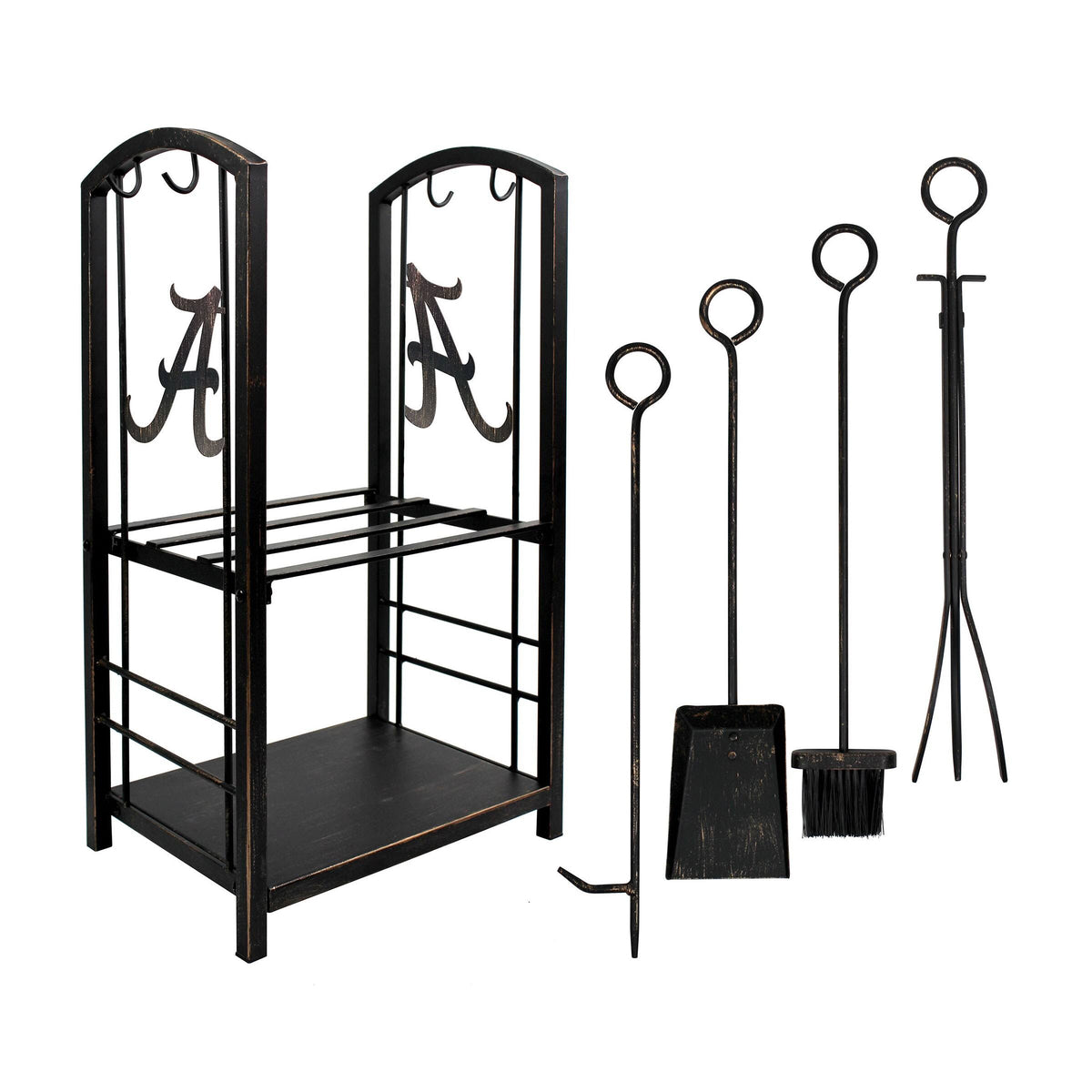 Fireplace Wood Holder & Tool Set K48534