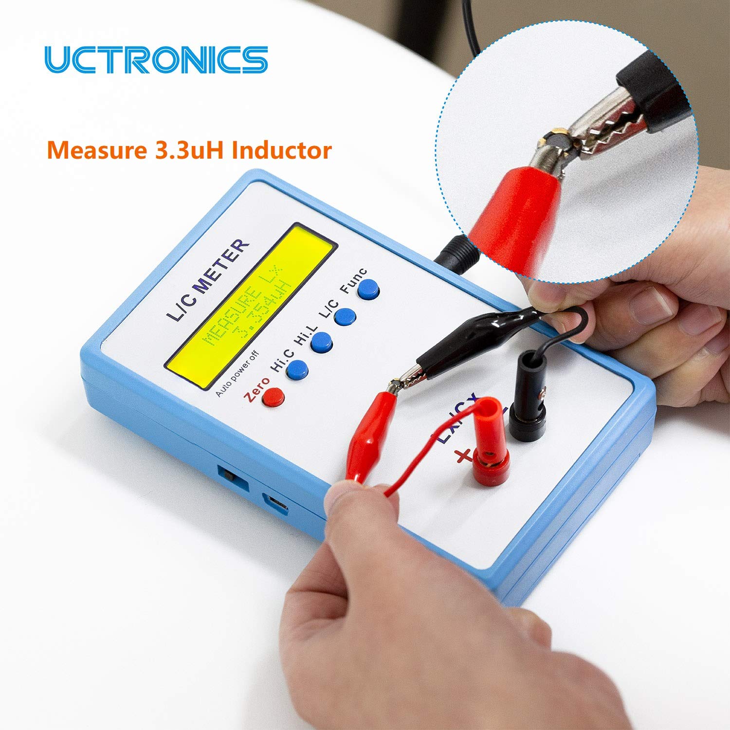 Handheld LC Inductor Capacitor Tester Meter Kit T64972
