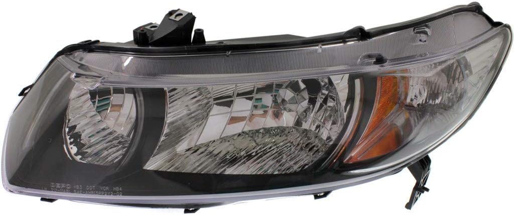 Honda Civic Headlight Assembly Unit 2010 2011 Pair Coupe S123