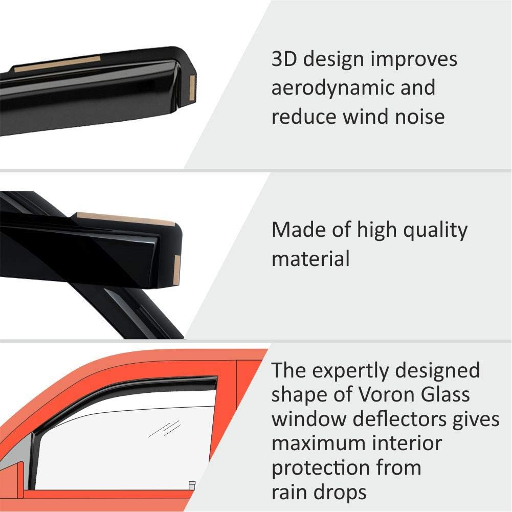 Rain Guards for Toyota Rav4 2019-2022, 4 Pieces D75246