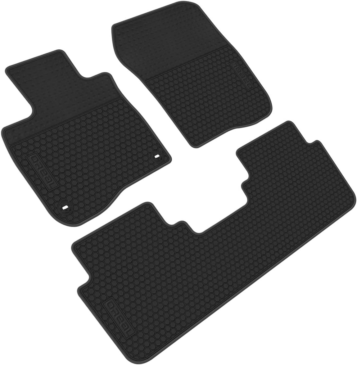 All Weather Rubber Car Mats Pack of 2 W538