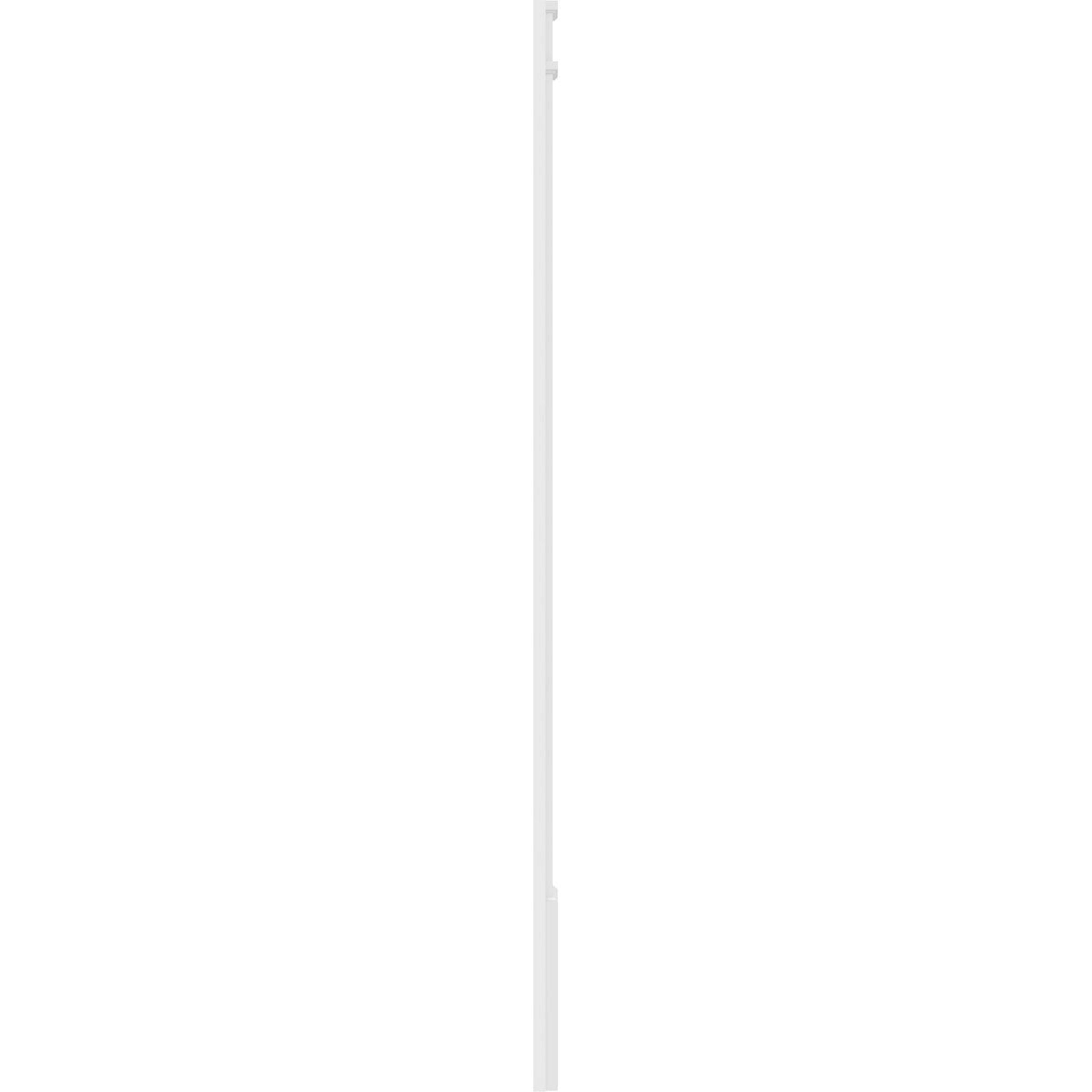 Two Equal Flat Panel PVC Pilaster with Decorative Capital & Base (Pair) T373