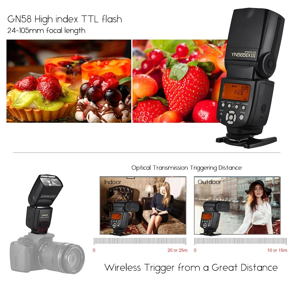 Wireless TTL Slave Flash Speedlite GN58 for Nikon DSLR Z8741