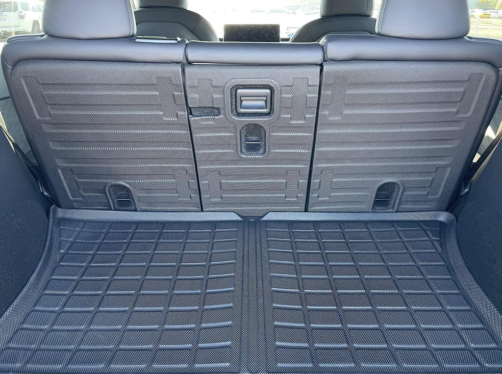 Black Custom Fit TPE Rear Seat Cover Mats and Cargo Mats Combo Set T792881