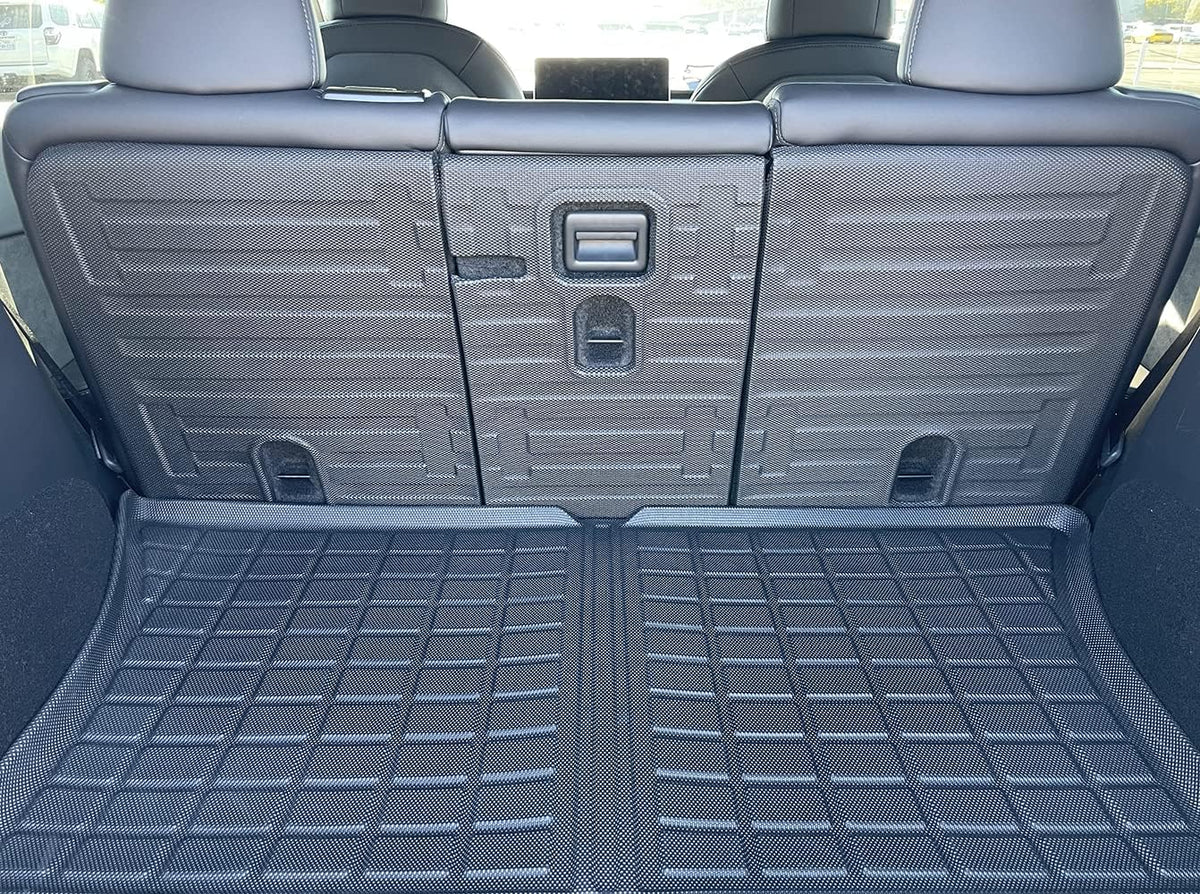 Black Custom Fit TPE Rear Seat Cover Mats and Cargo Mats Combo Set T792881
