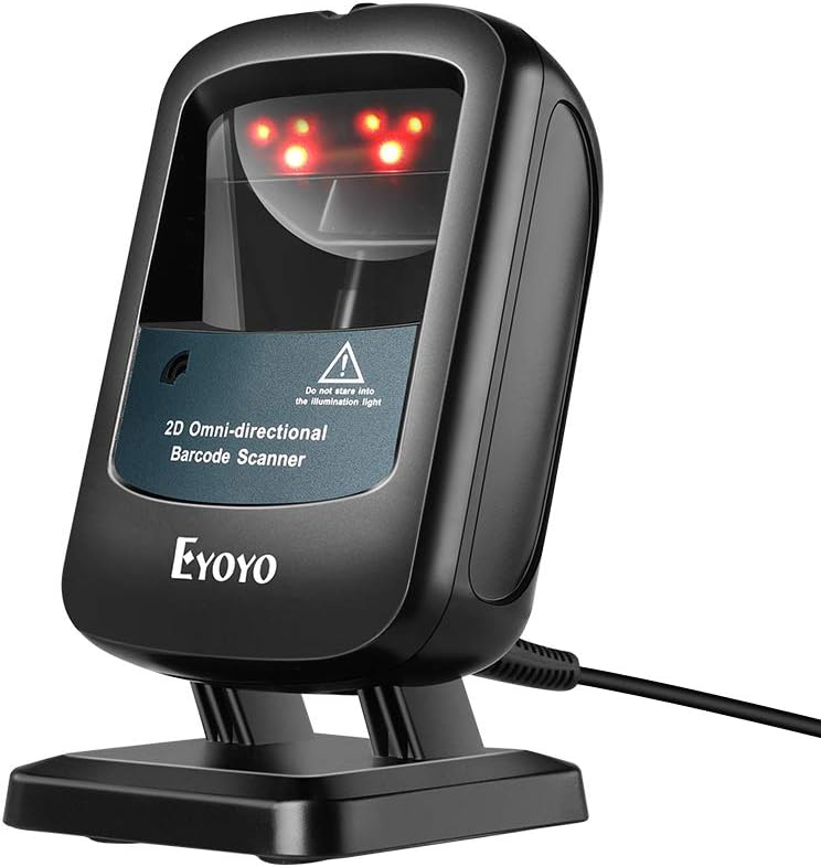 2D Hands-Free USB Wired Desktop Barcode Reader X33783