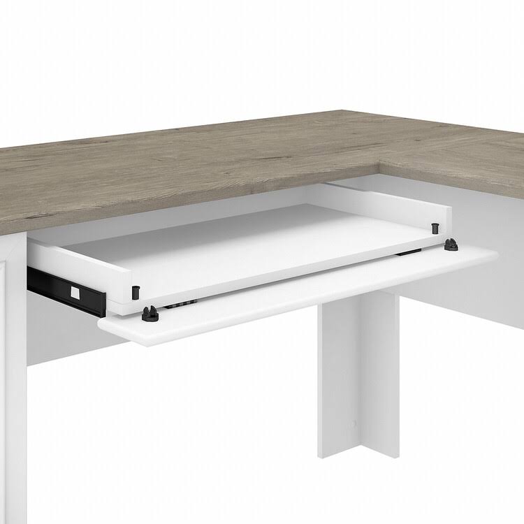 L-shaped Desk with 2-drawer lateral filing cabinet B535109