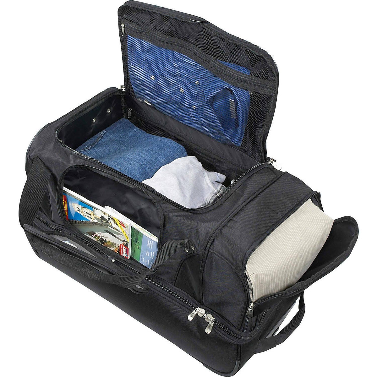 NCAA 27x22 Rolling Drop Bottom Duffel J407