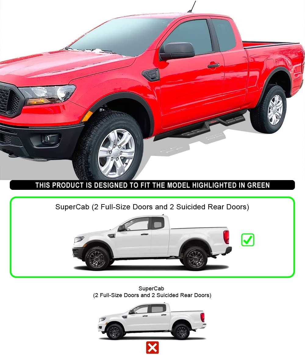 Steel Drop Down Style Running Boards B550271