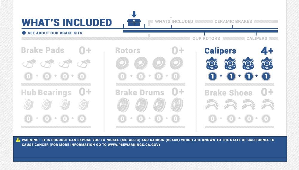 Premium Semi-Loaded Brake Calipers Hardware Kit Pack of 2 G865