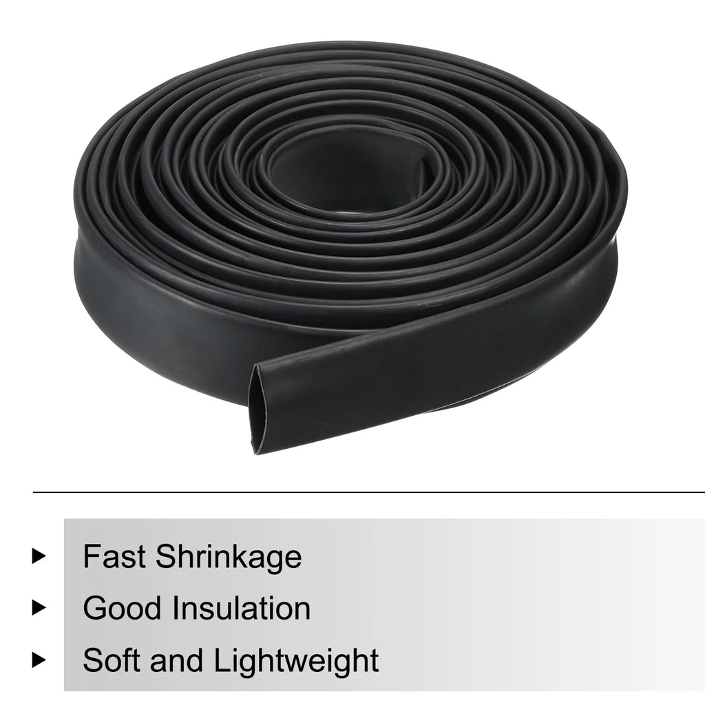 1-1/4" Dia 33ft 4:1 Dual Wall Adhesive Lined Heat Shrink Tubing Black Q797