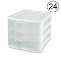 3 Storage Drawer Organizer Cabinet (24 Pack) Q996