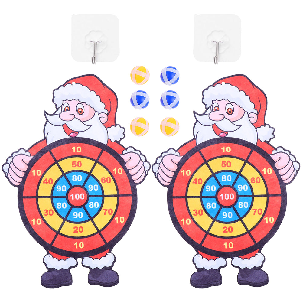 Portable Santa Claus Dart Board Toy Y33906