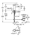 Chrome Single Lever Bidet Mixer B94546