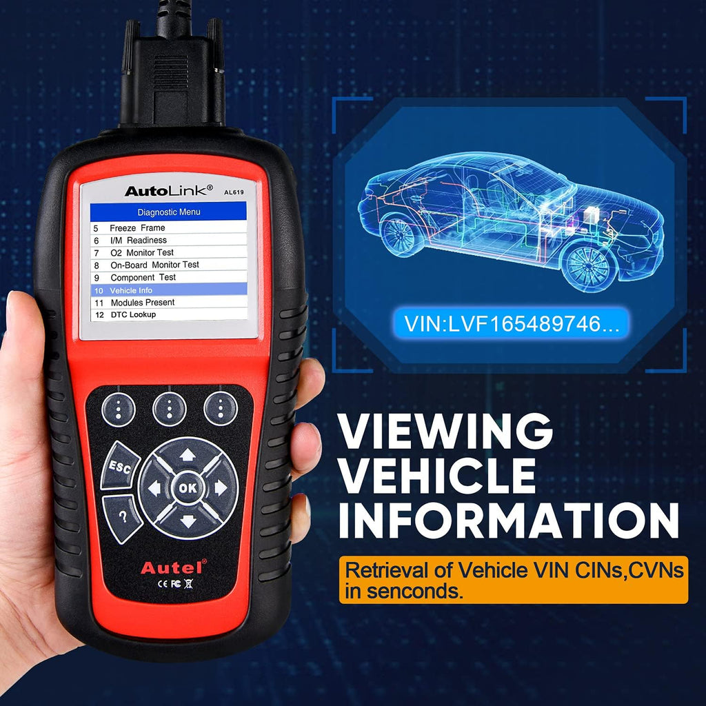 OBD2 Scanner with ABS and SRS Airbag Diagnostic O722