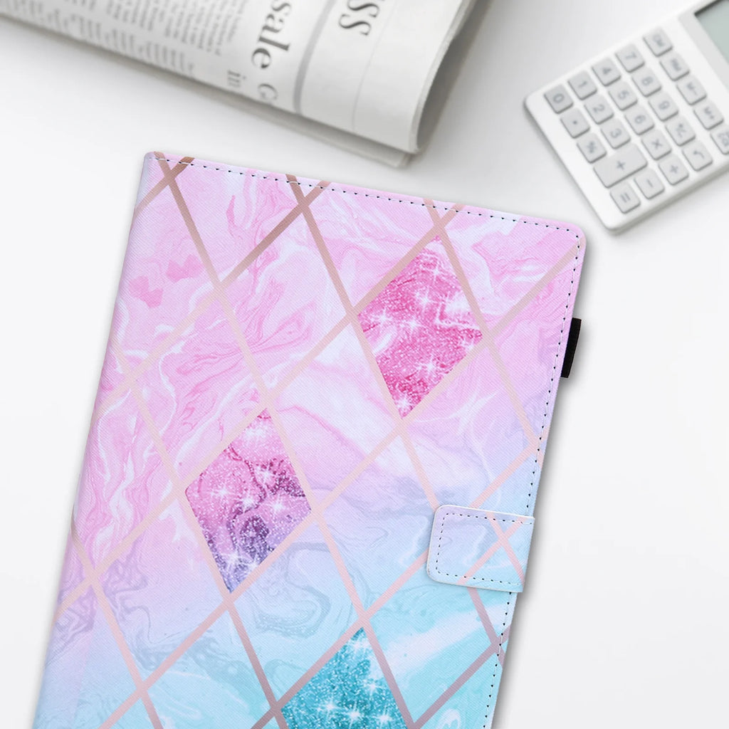 Leather Wallet Stand Case for 9.6-10.5 Inch Tablet B241545