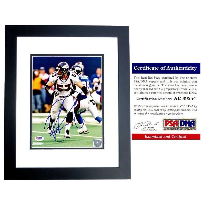 Black Custom Framed Signed Photo J7431