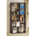 Modern Cube Bookcase in Cappuccino Finish U996