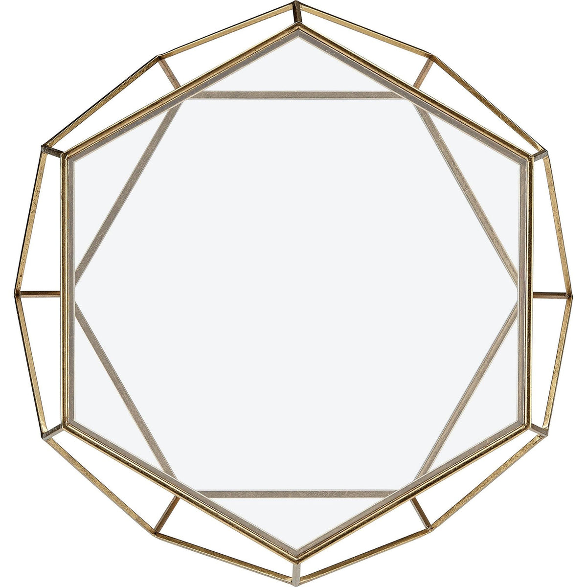 Gold Geometric Coffee Table H138