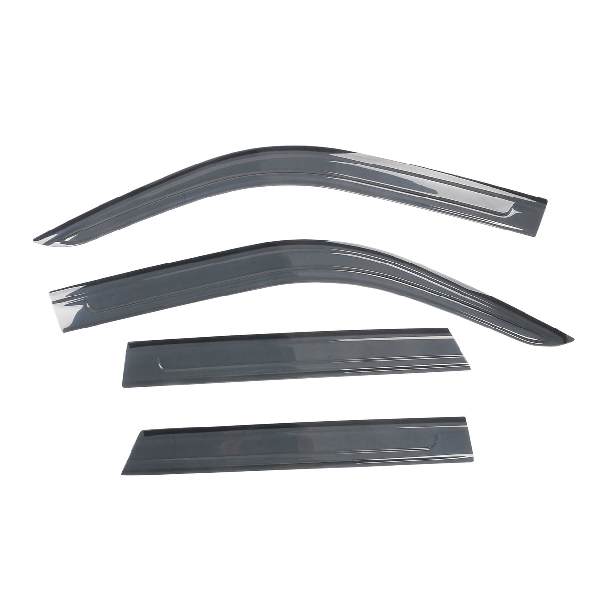 Black Acrylic Window Visors 4PCS Z120720
