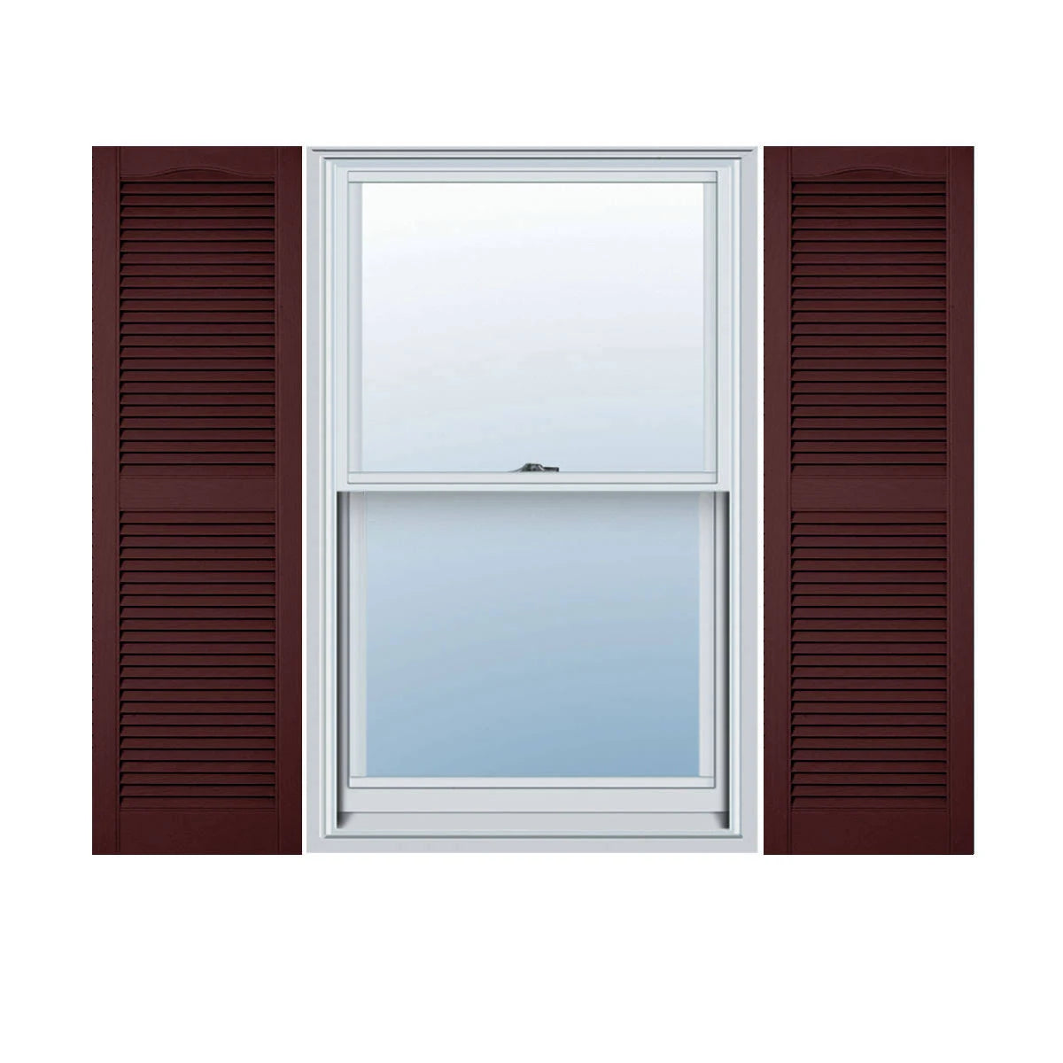 Vinyl Louver Shutters with Shutter-Loks, Per Pair G634