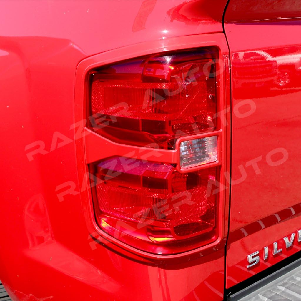 RED Taillight Trim Cover for 2014-2015 Chevrolet Silverado 1500 E320