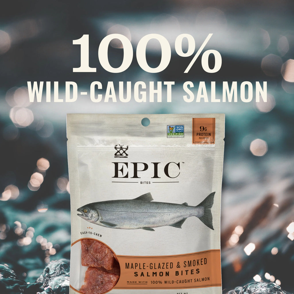 Salmon Bites, Wild Caught, 8 ct, 2.5 oz Pouches H488054