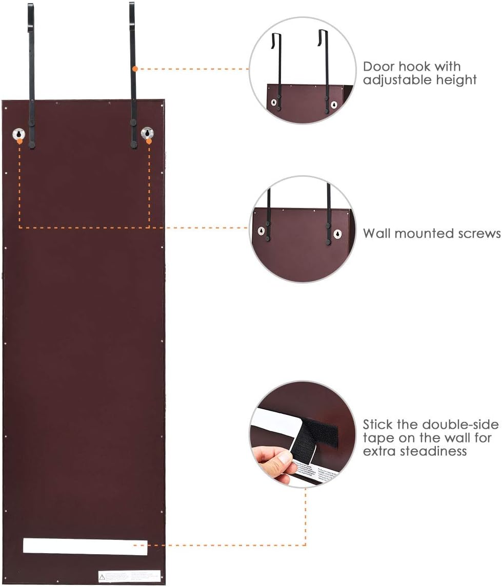 Jewelry Armoire with Full Length Mirror and 2 Drawers H611515