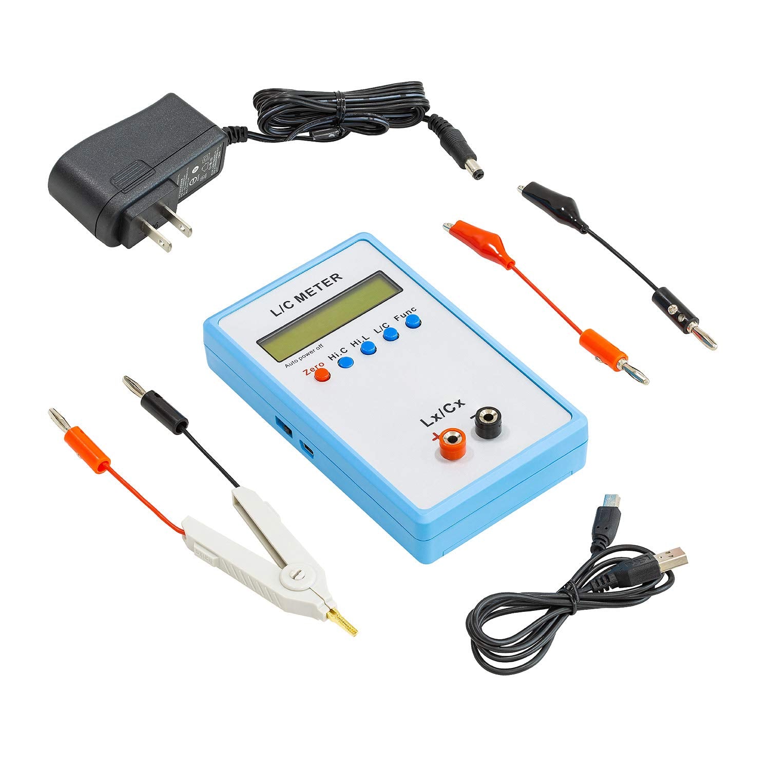 Handheld LC Inductor Capacitor Tester Meter Kit T64972