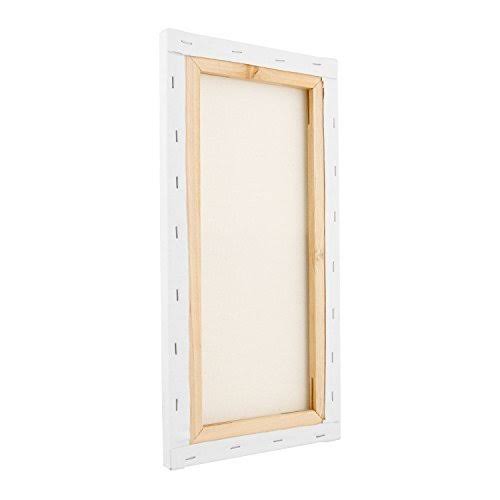 24 inch x 48 inch Stretched Canvas 12-Ounce Primed 6-Pack White Blank 3/4 inch Profile P314659