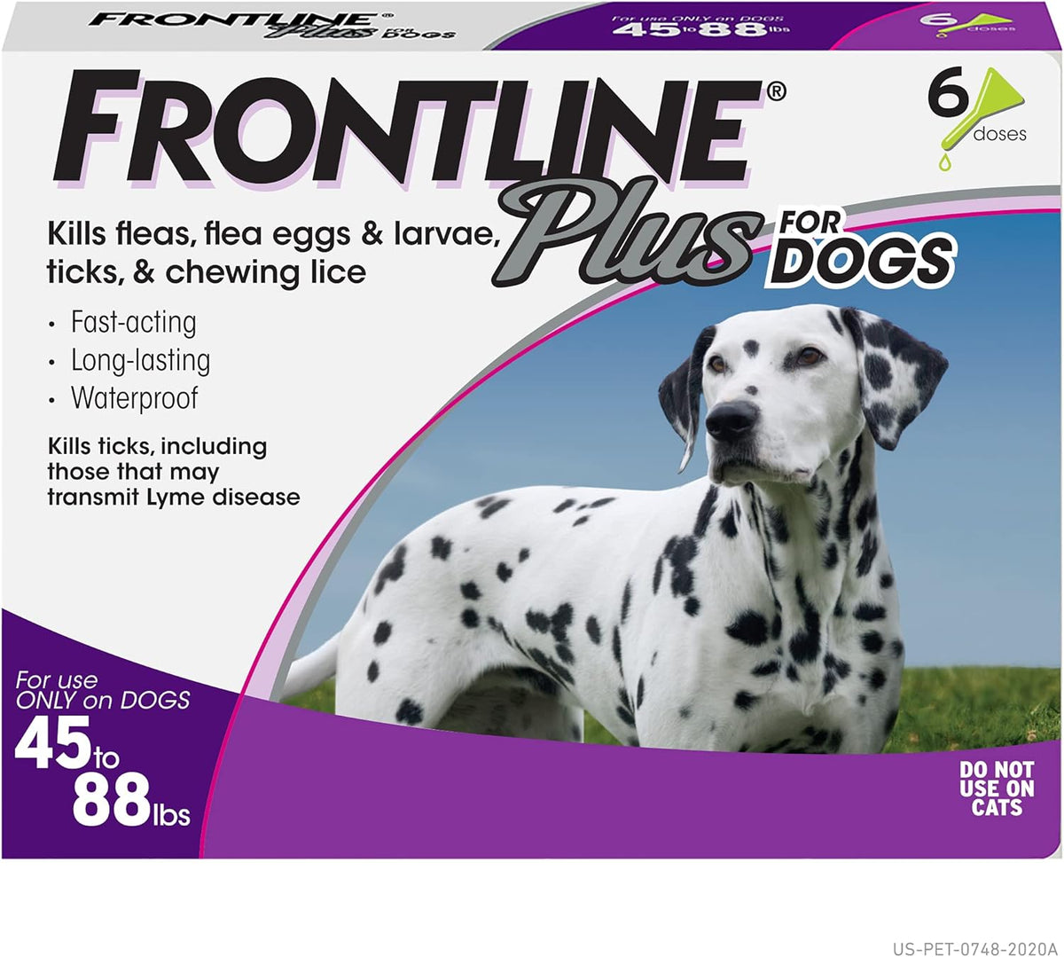 Flea and Tick Treatment for Dogs, 6 Doses, Pack of 2 K230597