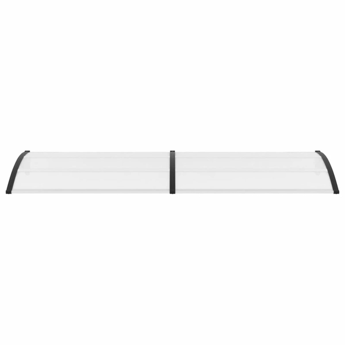 Door Canopy Black and Transparent 118.1"x31.5" PC Z741