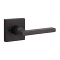 Satin Black Square Privacy Lever Set C609