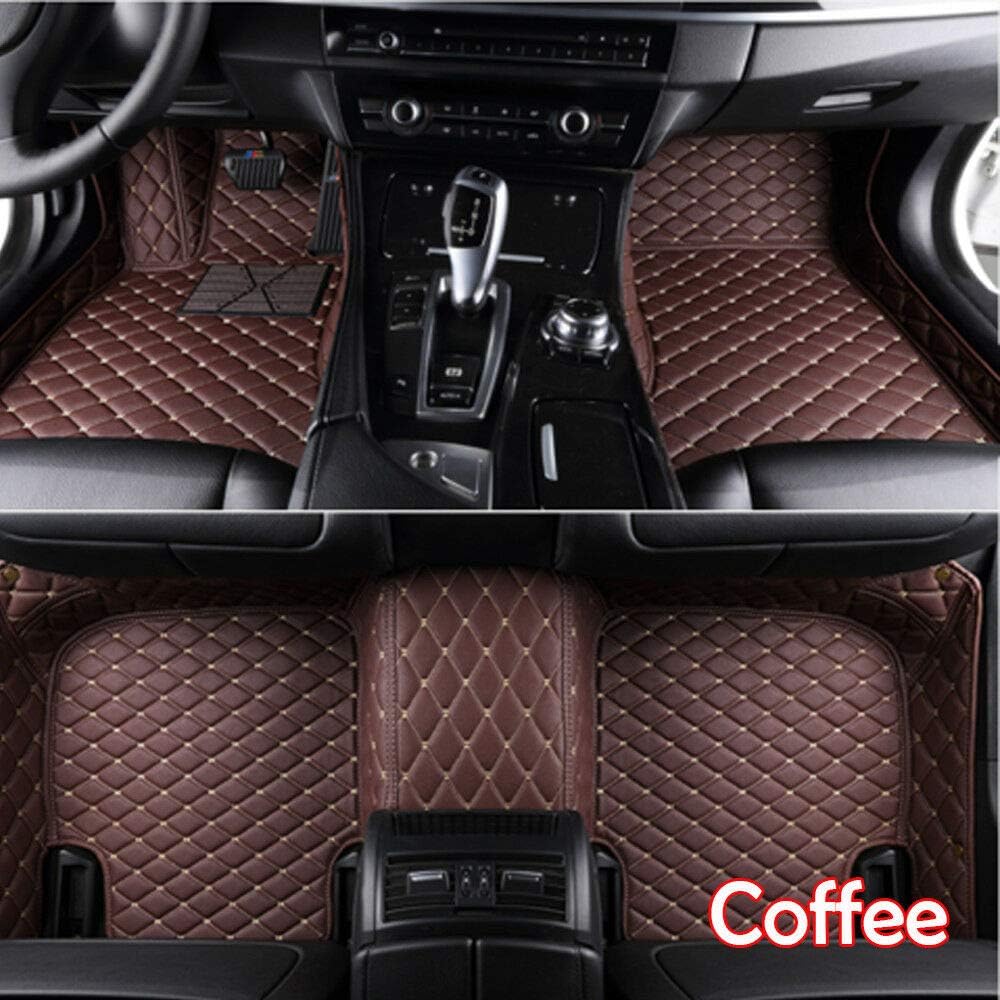 Custom Car Floor Mats Waterproof Full Coverage Non-Slip Carpet (All Black) Q902