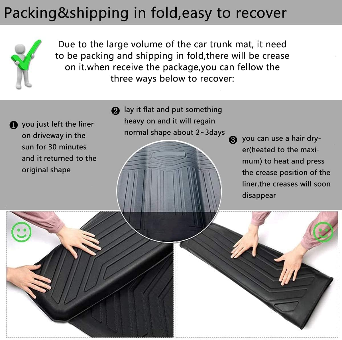 Cargo Liner Trunk Mat Pack of 2 Z36234