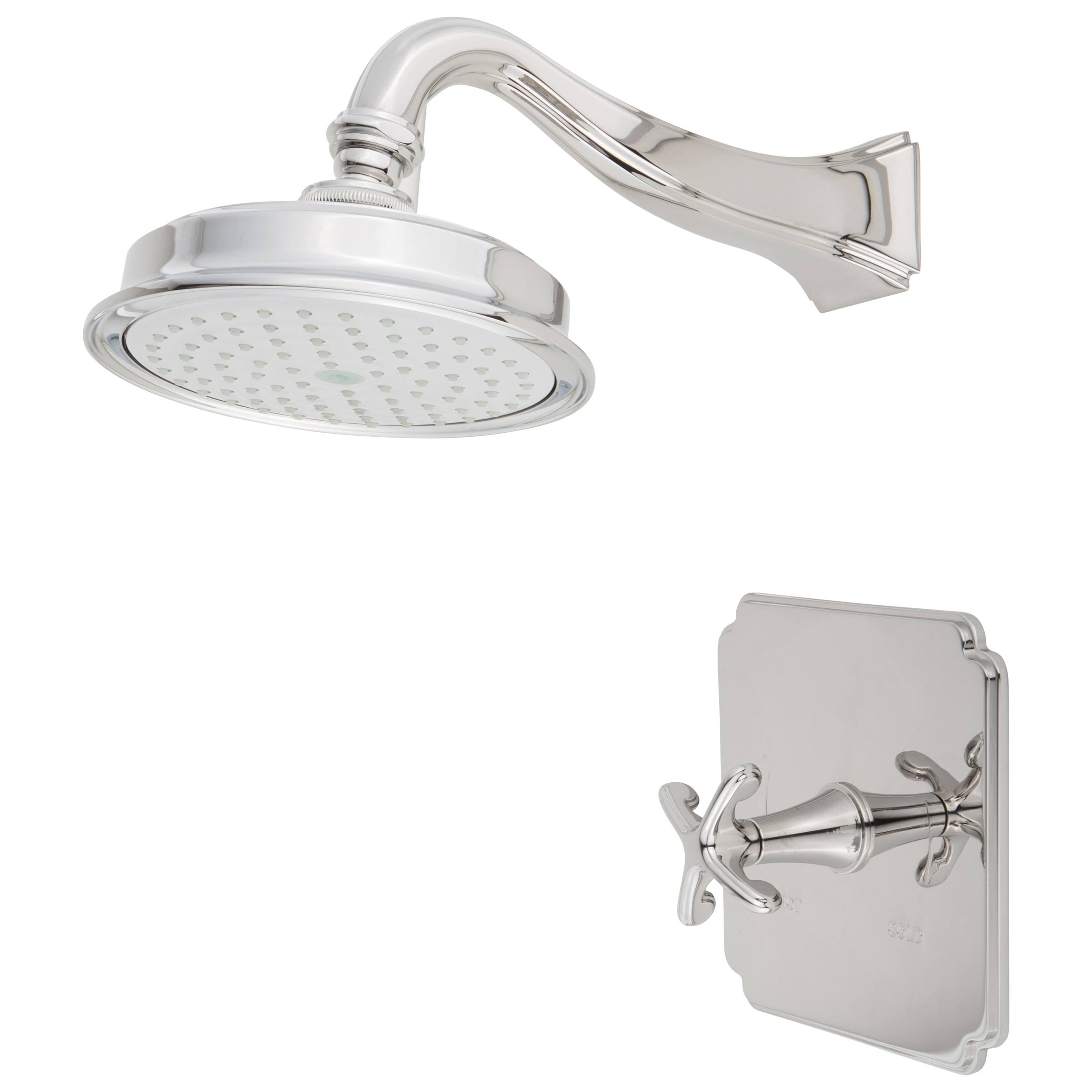 Satin Brass Balanced Pressure Shower Trim Set S735537