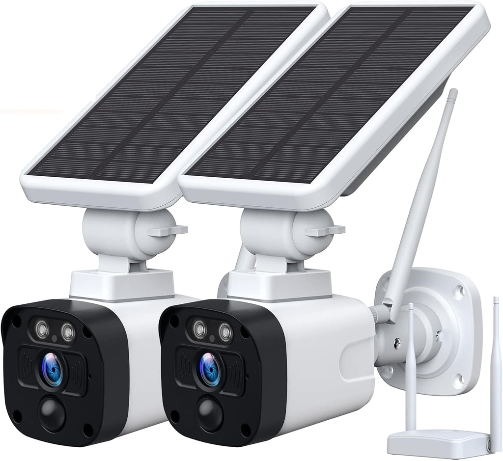 3 Solar Camera Set Wireless Security Camera System with Base Station X633755