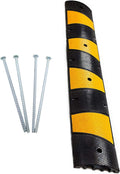 Modular Rubber 6ft Speed Bump Hump with 4 Steel Spikes J6583