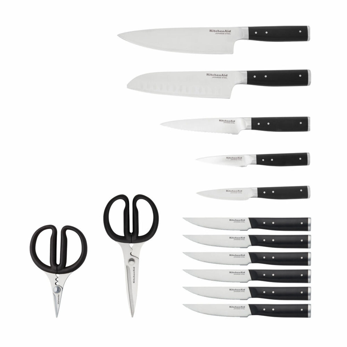 14-piece Forged Knife Block Set with Built-In Sharpener U3500