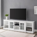 White Glass-Door TV Stand X493791